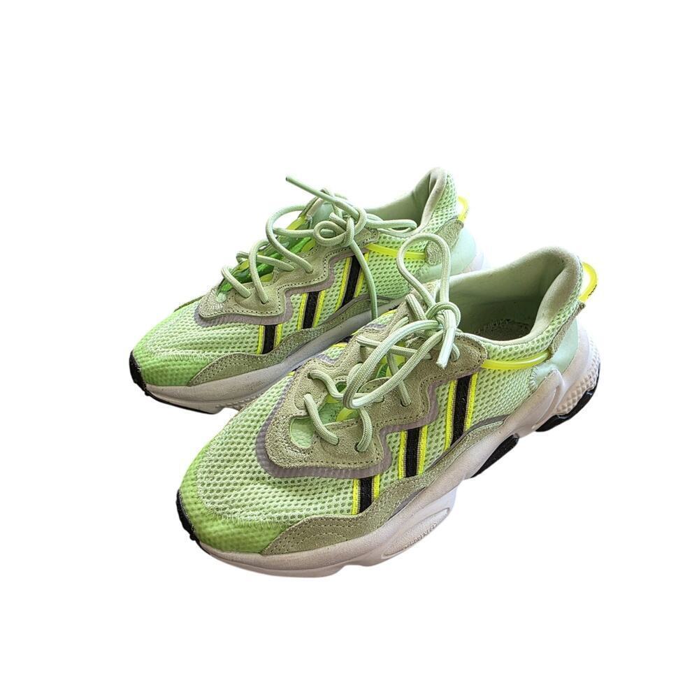 Adidas‎ Ozweego Glow Green Athletic Running Shoes Sneakers EE6466 Kids Size 3.5 - Picture 12 of 16